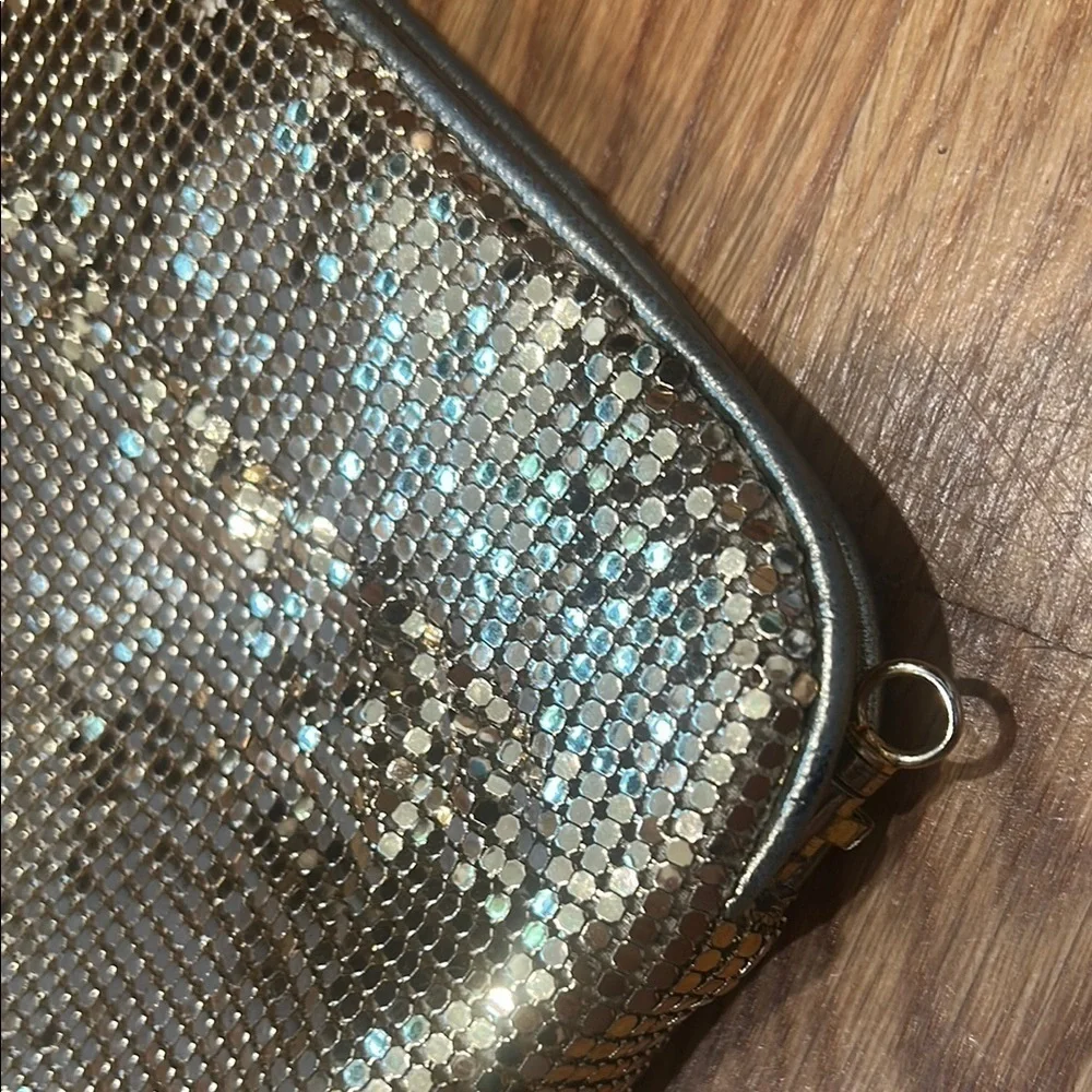 Vintage Whiting & Davis chainmail gold evening clutch & beaded coin purse bundle